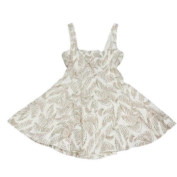 Antonio Melani x M.G. Style Nat Palm Drawing Print Linen Mini Dress NWT $199 - Picture 6 of 14